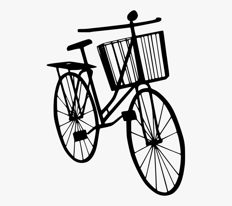 Silhouette, Bicycle, Bike, Business, Home - Bike Front View Clip Art, Transparent Clipart