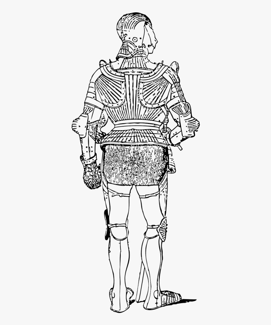 Soldier Suit Armour - Suit Of Armor Back, Transparent Clipart
