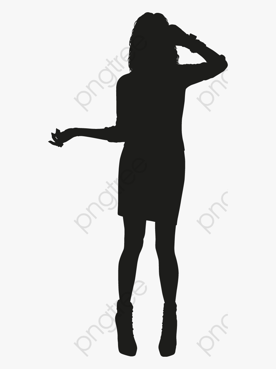 Fashion Woman Category - Silueta De Chica Png, Transparent Clipart