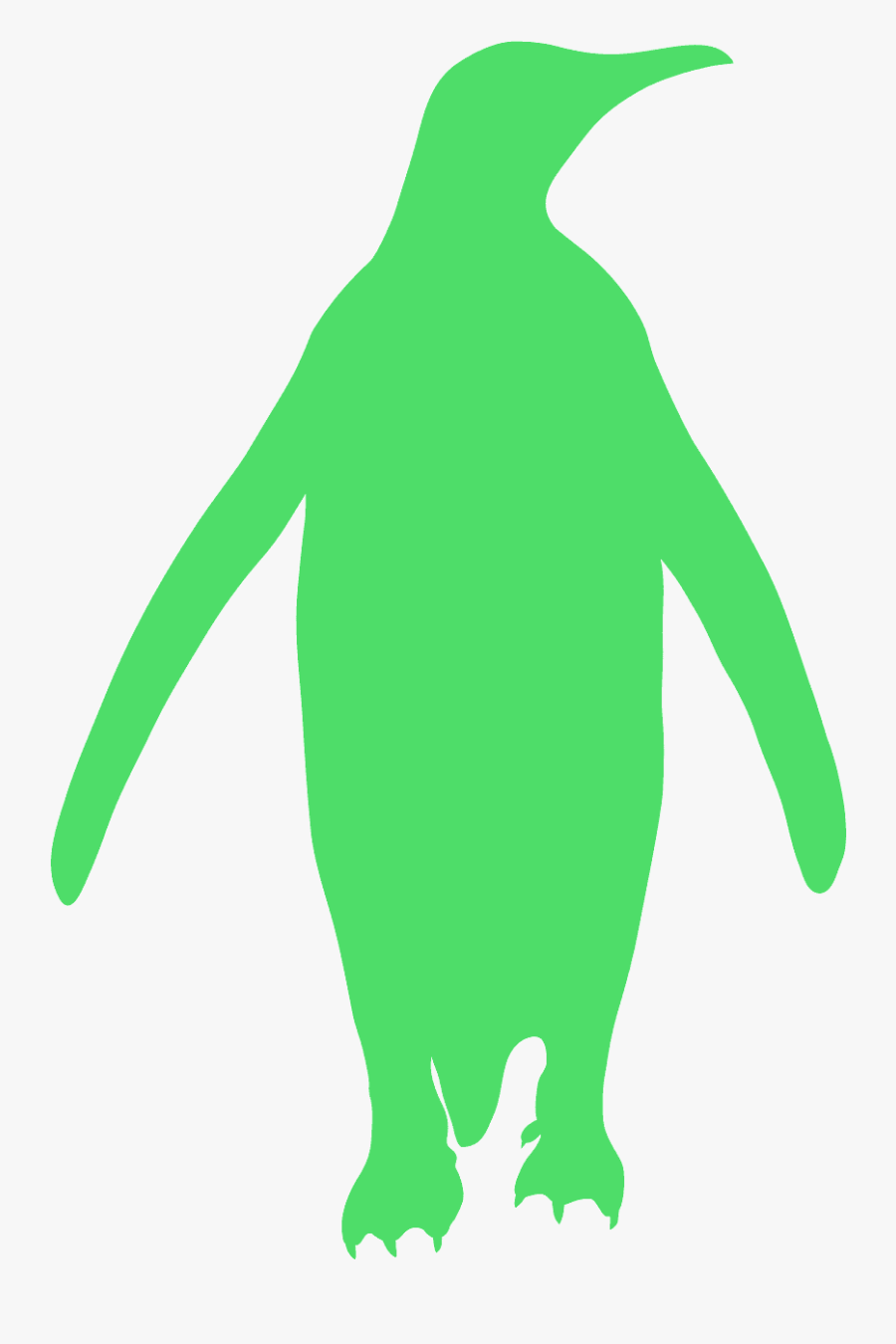 Clipart Gray Penguin Silhouette, Transparent Clipart