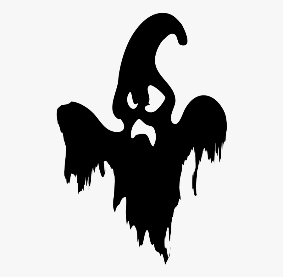 Silhouette Ghost Sticker Clip Art - Illustration, Transparent Clipart
