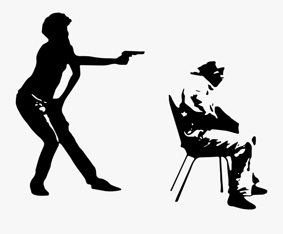 Transparent Mobster Silhouette Png - Silhouette, Transparent Clipart