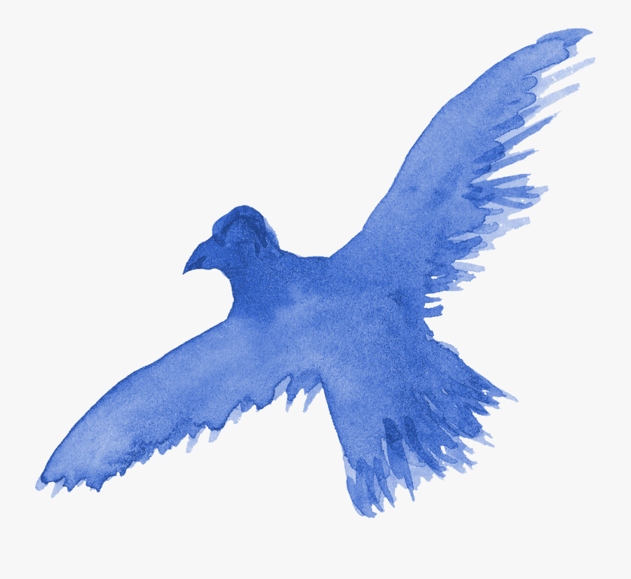 Watercolor Bird Silhouette Png Clipart , Png Download - White Watercolor Bird Png, Transparent Clipart