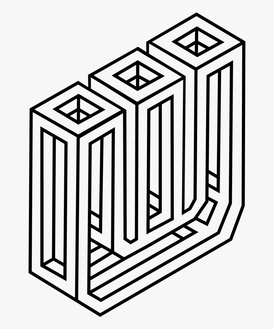 Transparent Black Square Png - Optical Illusion, Transparent Clipart