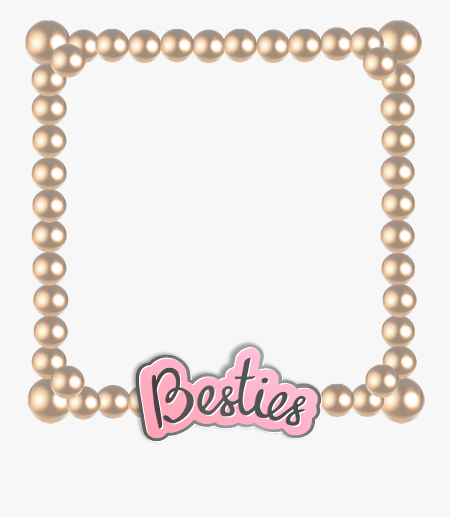 #mq #pearl #pearls #words #pink #frame #frames #border - U-kiss, Transparent Clipart