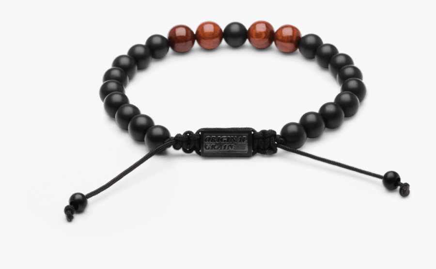 Rosewood Black Onyx Macrame Bracelet 8mm By Original - Armbånd Til Kvinder Naturperler, Transparent Clipart
