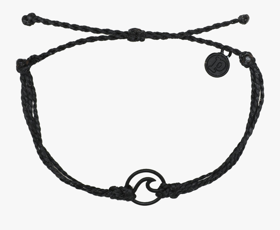 #png #jewelry #bracelet #anklet #freetoedit - Pura Vida Black Wave Bracelet, Transparent Clipart