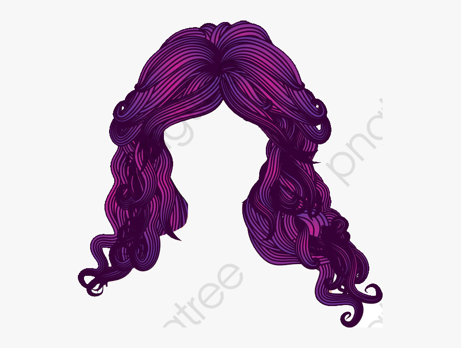 Dyed Wavy Hair Style - Leprechaun Drawing Girl, Transparent Clipart