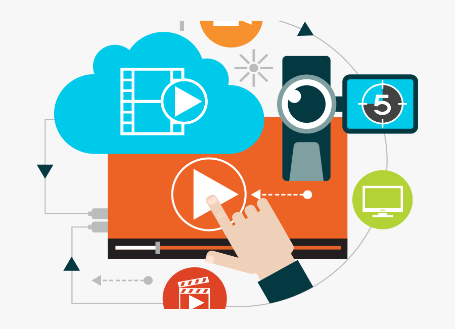 Video Recorder Clipart Scenario - Short Video Marketing, Transparent Clipart