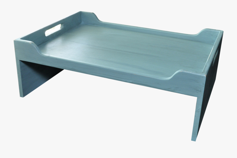 Turquoise Distressed Breakfast In Bed Tray - Coffee Table, Transparent Clipart