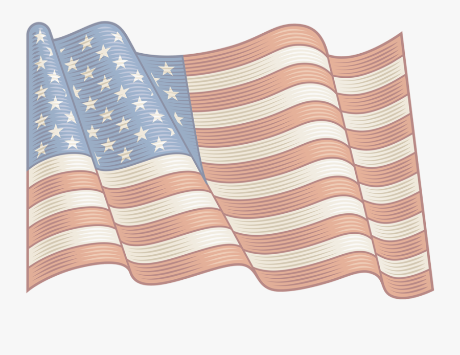 Flag Of The United States Vintage - Vintage American Flag Png, Transparent Clipart
