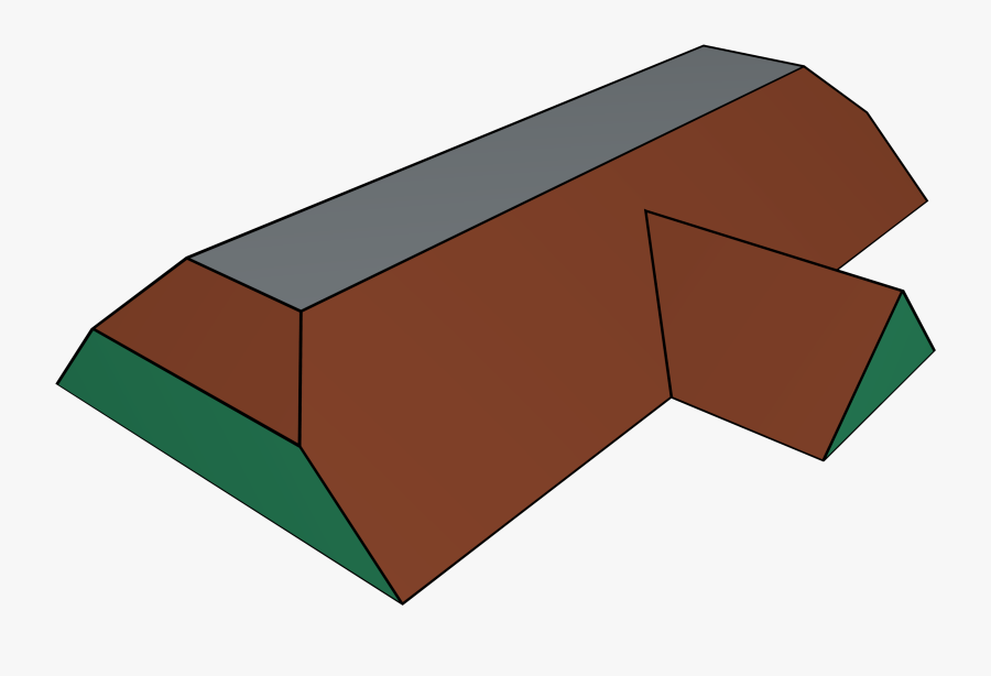 A Flat-top Roof - Wood, Transparent Clipart