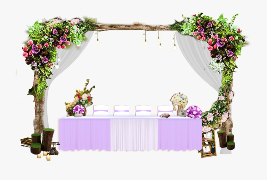 Clip Art Flowers For Wedding Arch Decoration - Wedding Decoration Images Png, Transparent Clipart