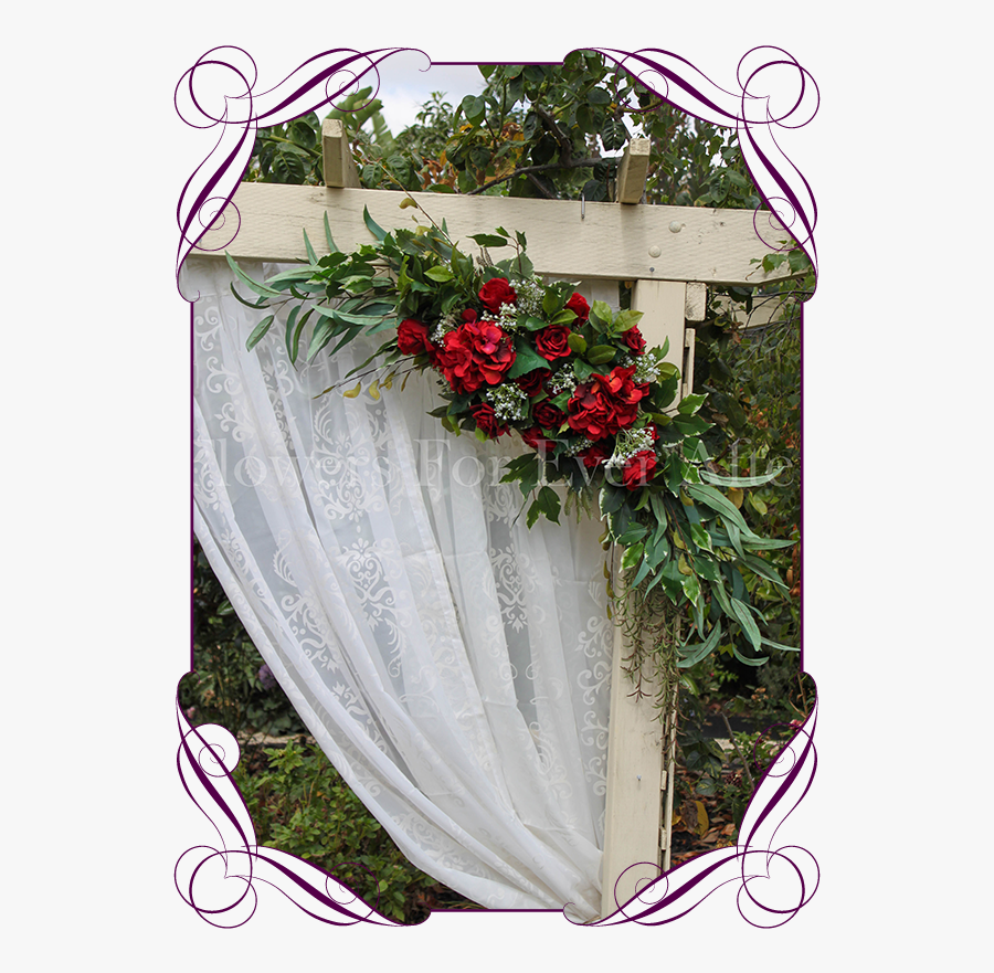 Transparent Flower Arch Clipart - Fake Flower Arrangement For Wedding Arch, Transparent Clipart