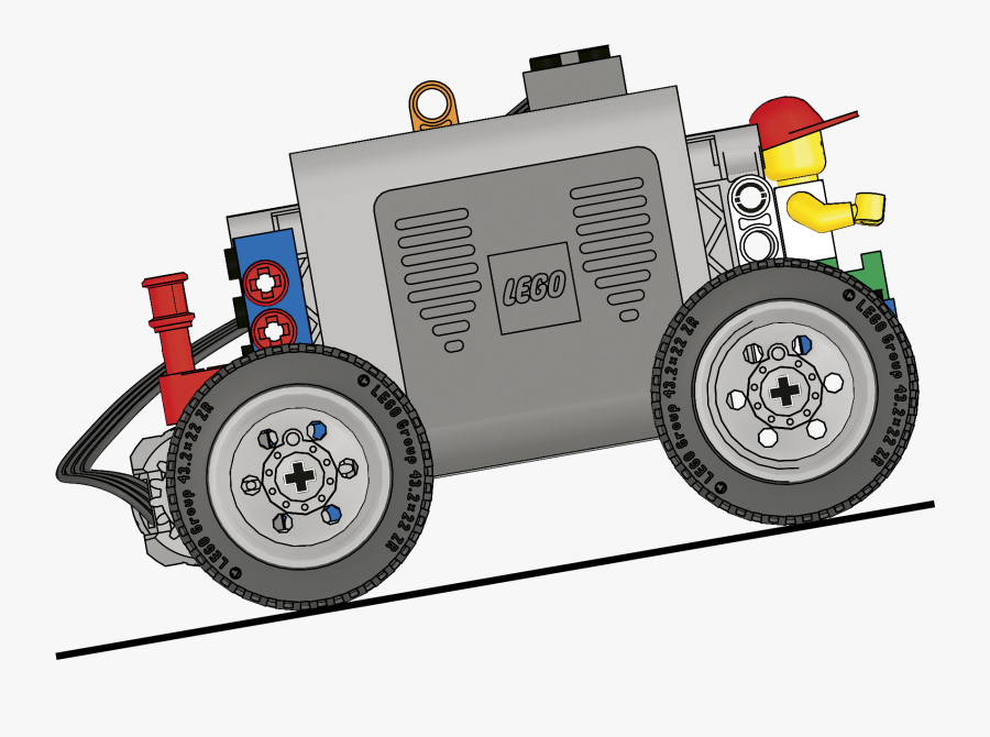 Lego Power Functions Simple Car - Lego Power Car, Transparent Clipart