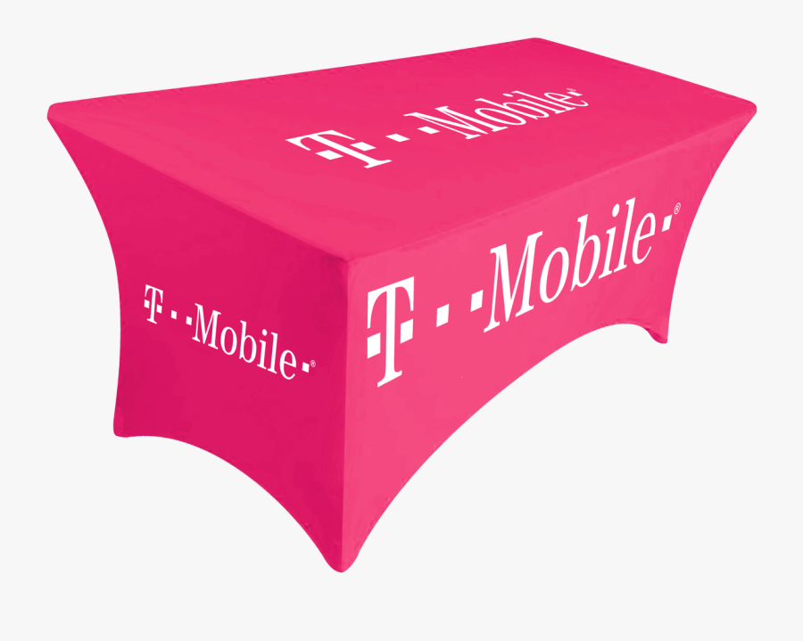 Pink T-mobile Table Cover For Promo Marketing 6ft Table - Coffee Table, Transparent Clipart