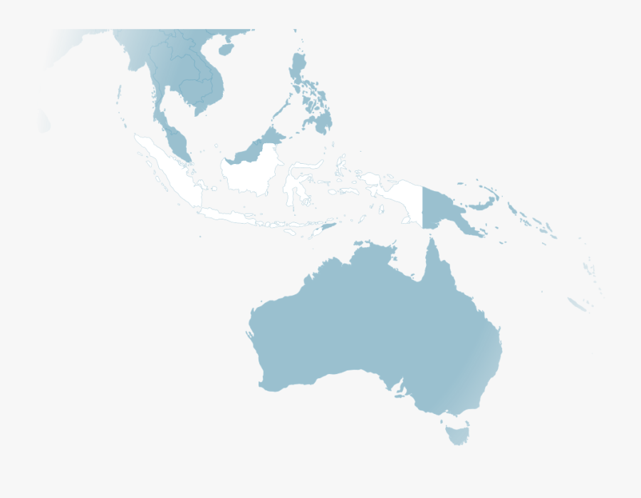 South East Asia And Australia, Transparent Clipart