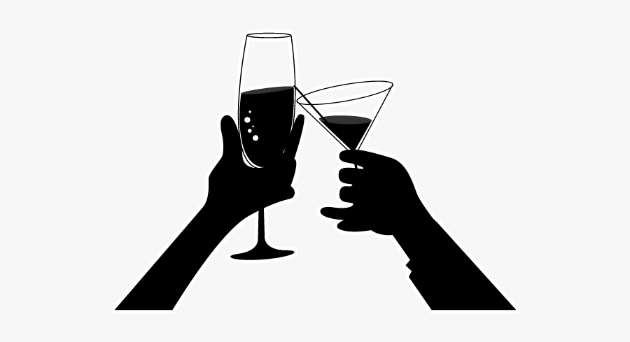 Silhouette Png Download - Cheers Silhouette Png Transparent, Transparent Clipart