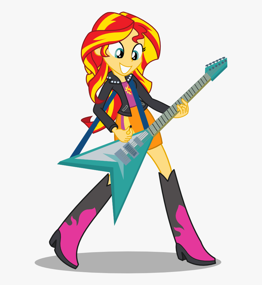 I Also Play Guitar By Seahawk270 - Equestria Girls Sunset Shimmer Png, Transparent Clipart