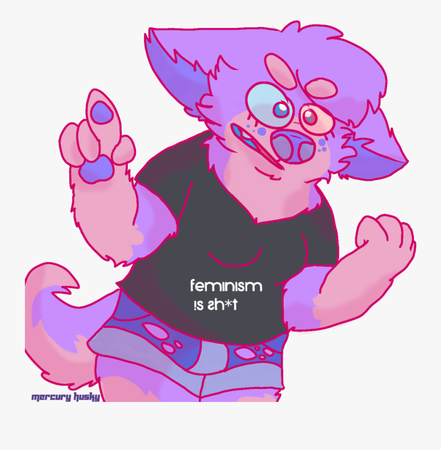 Feminism Is Sh*t - Cartoon, Transparent Clipart