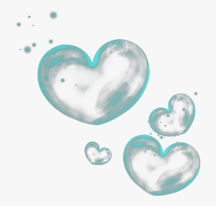 #mq #hearts #heart #bubble #bubbles #green #smoke - Heart Bubble Transparent Png, Transparent Clipart
