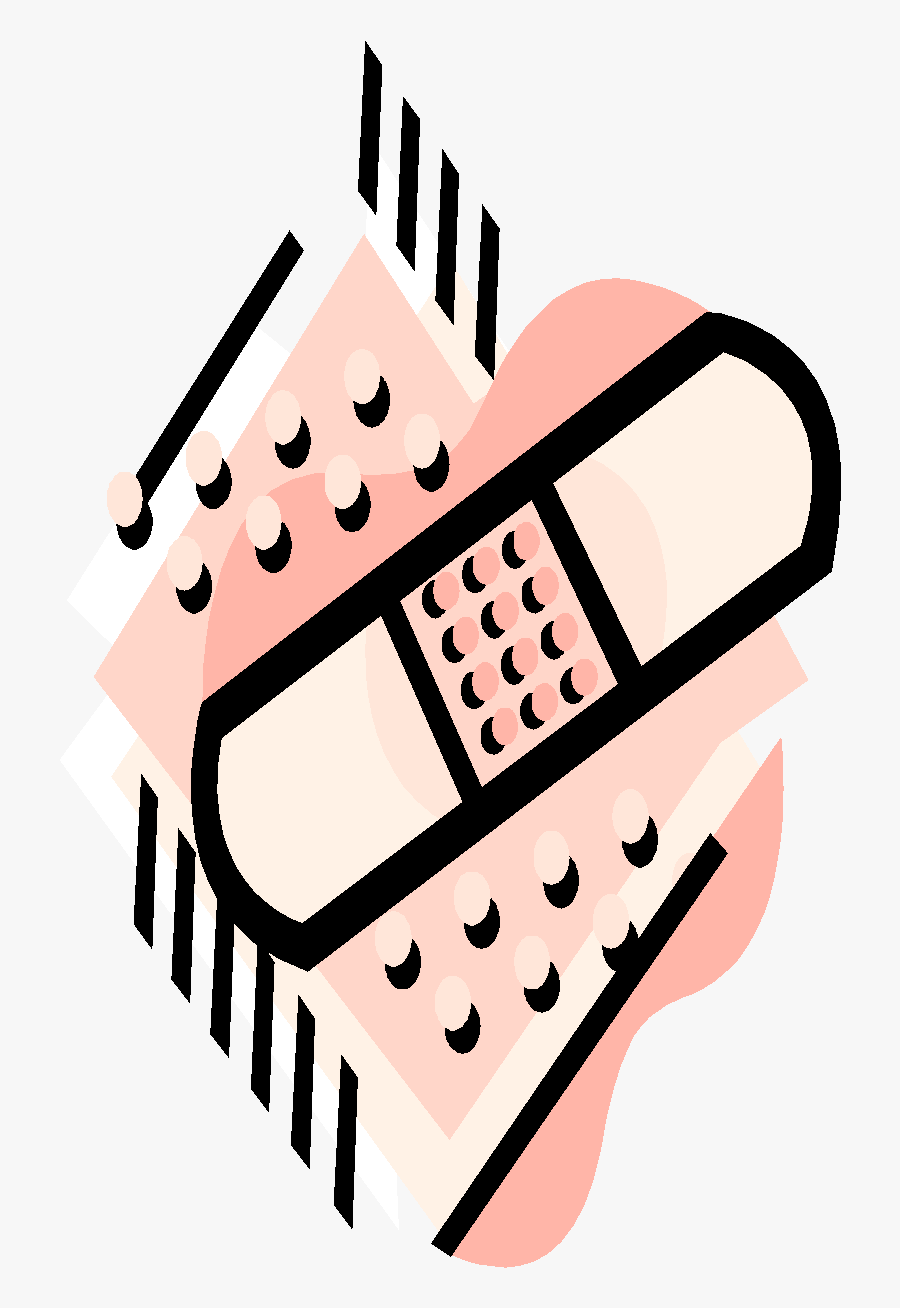 Always Wear Gloves For Handling Items Or Surfaces Soiled - Band Aid Clip Art, Transparent Clipart