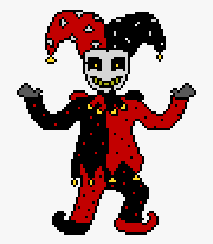 Jester Pixel Art Clipart , Png Download - Jester Pixel Art, Transparent Clipart