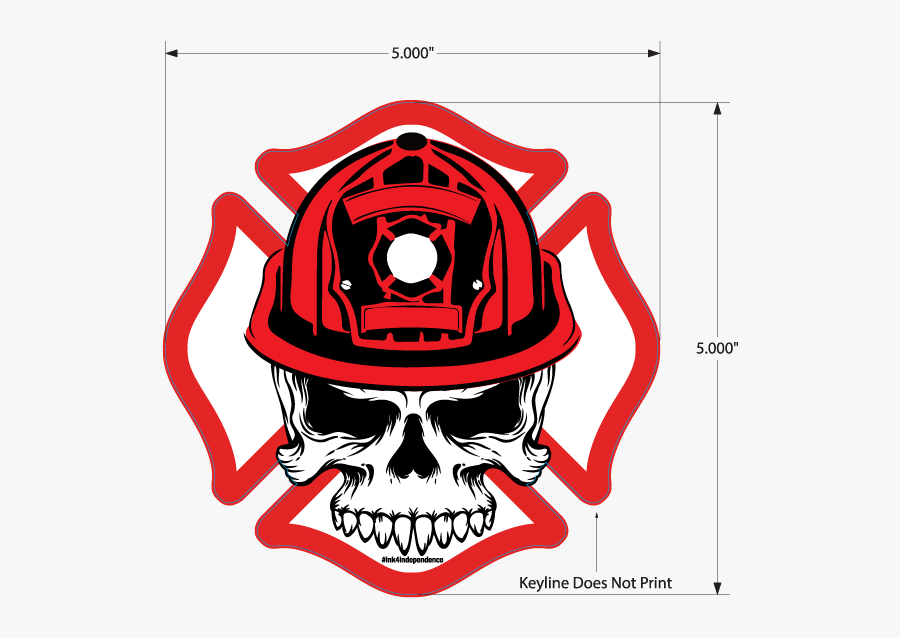 Fire Department Skull Logo Png, Transparent Clipart