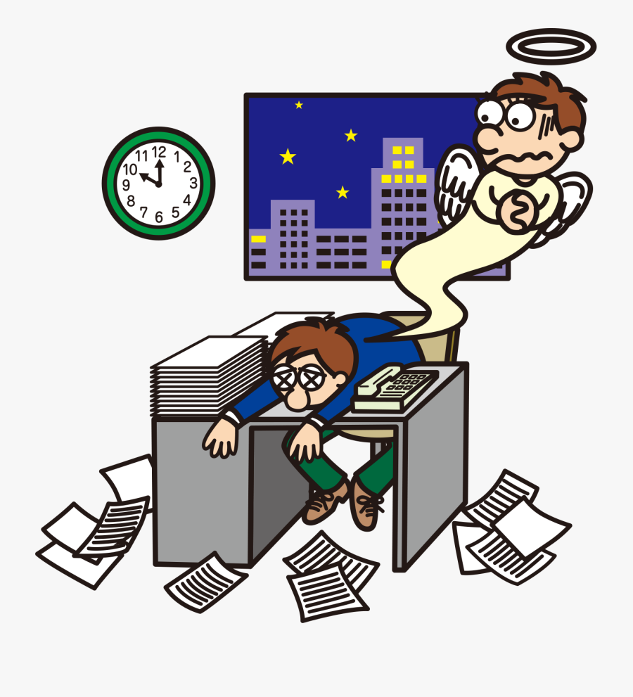 Dead Clipart Dead Man - Stay Up Late Cartoon, Transparent Clipart