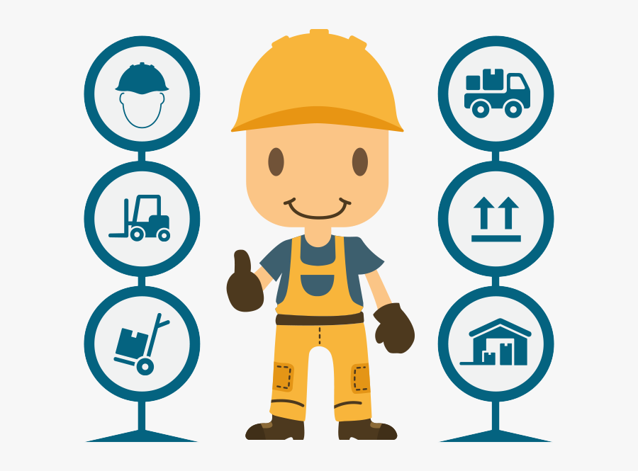 Transparent Forklift Safety Clipart - Occupational Safety, Transparent Clipart