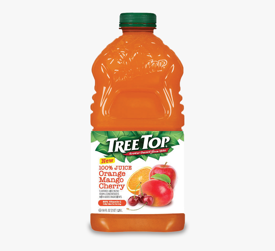 Orange Mango Cherry Juice Jar - Tree Top Apple Grape Juice, Transparent Clipart