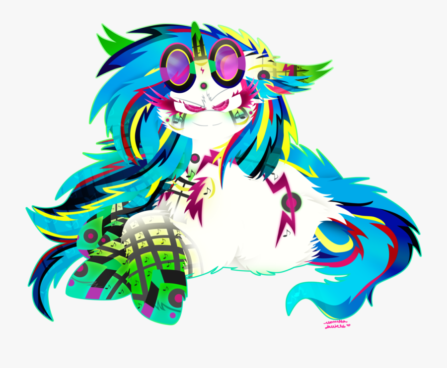 Artist Vanillaswirl Bass Chest Fluff Colored - Colorful Music Dj Png, Transparent Clipart