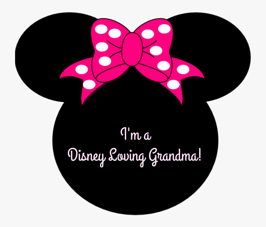Disney Loving Grandma - Black Minnie Mouse Head, Transparent Clipart