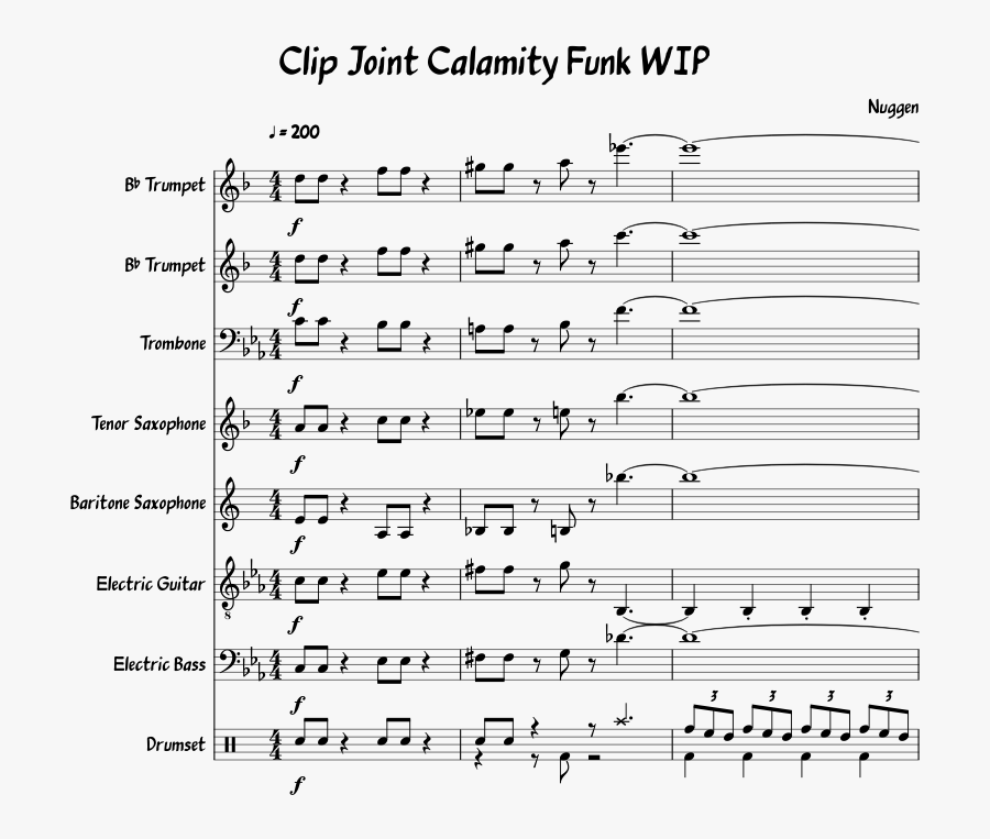 Clip Joint Calamity Cuphead Sheet Music Piano Free Transparent
