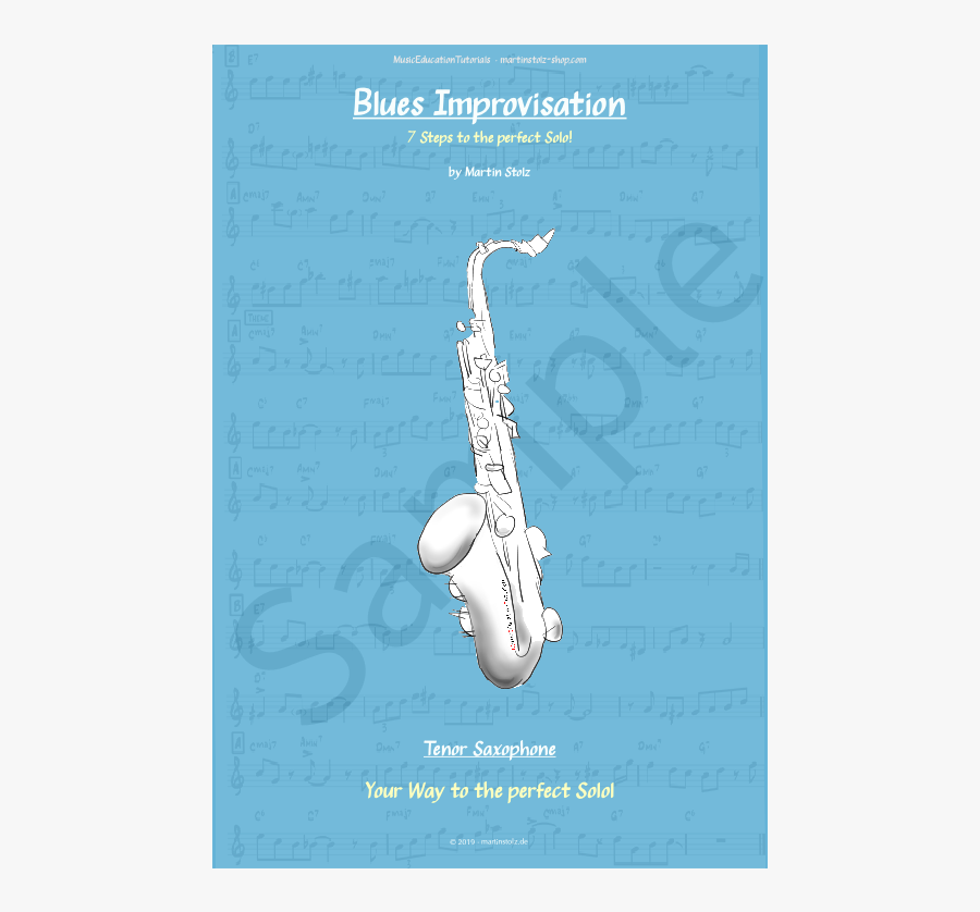 Blues - Improvisation - In - Bb - %28tenor%29 En - - Saxophone, Transparent Clipart