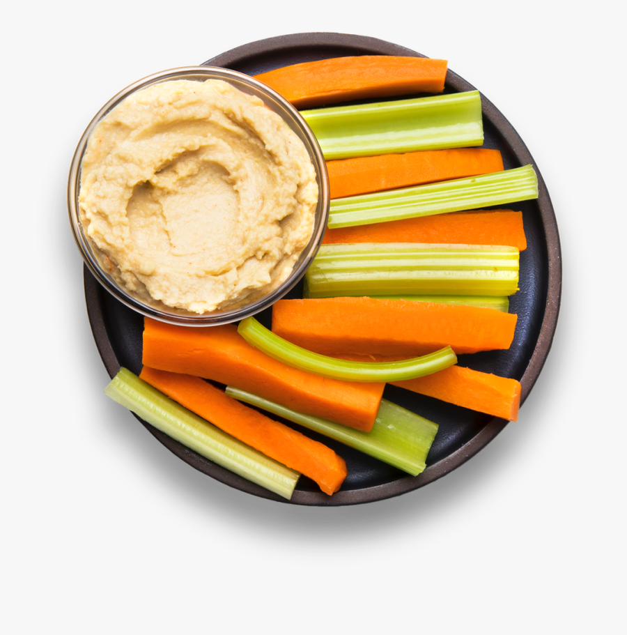 Dish,appetizer,junk Food,processed Cheese,plate,cheese - Hummus And Veggies Png, Transparent Clipart