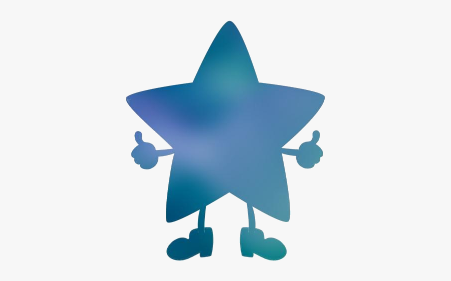 Transparent Star With Limbs Clipart, Star With Legs - Cartoon Colorful Star Clipart, Transparent Clipart