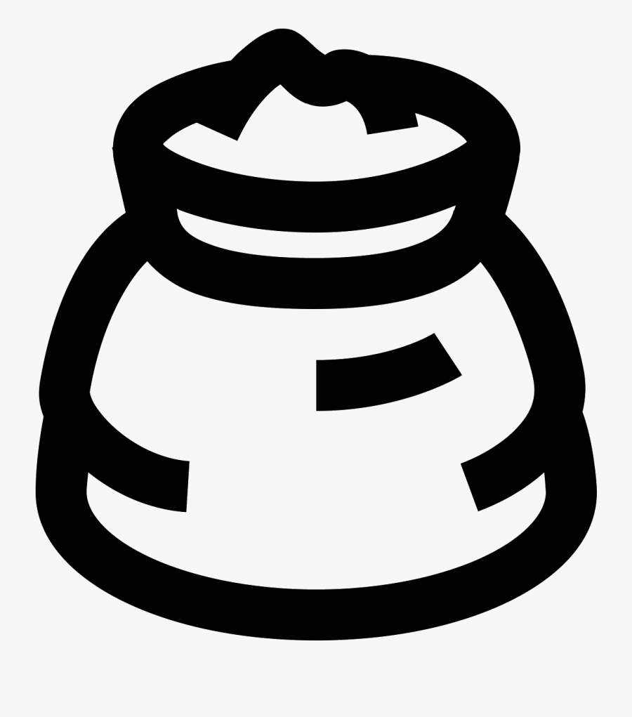 Transparent Sack Of Potatoes Png - Draw A Bag Of Flour, Transparent Clipart