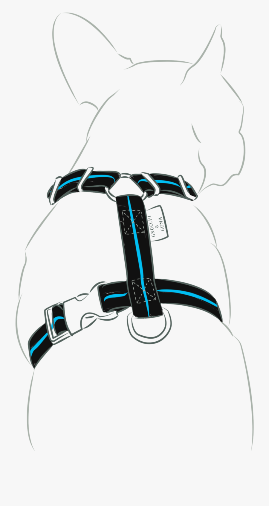 Duo Buckle Strap Harness Set - Cartoon, Transparent Clipart