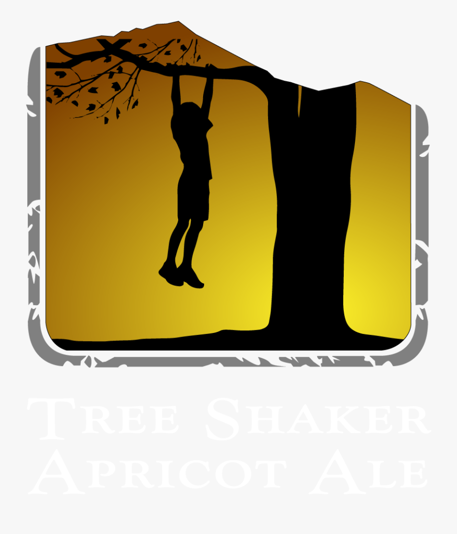 Tree Climbing Child Drawing Silhouette - Drawing Of Child Climbing A Tree, Transparent Clipart