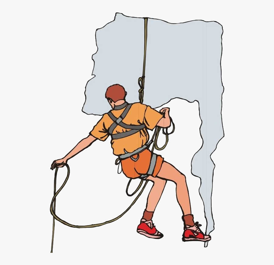 Transprent Png Free - Rock Climbing Cartoon, Transparent Clipart