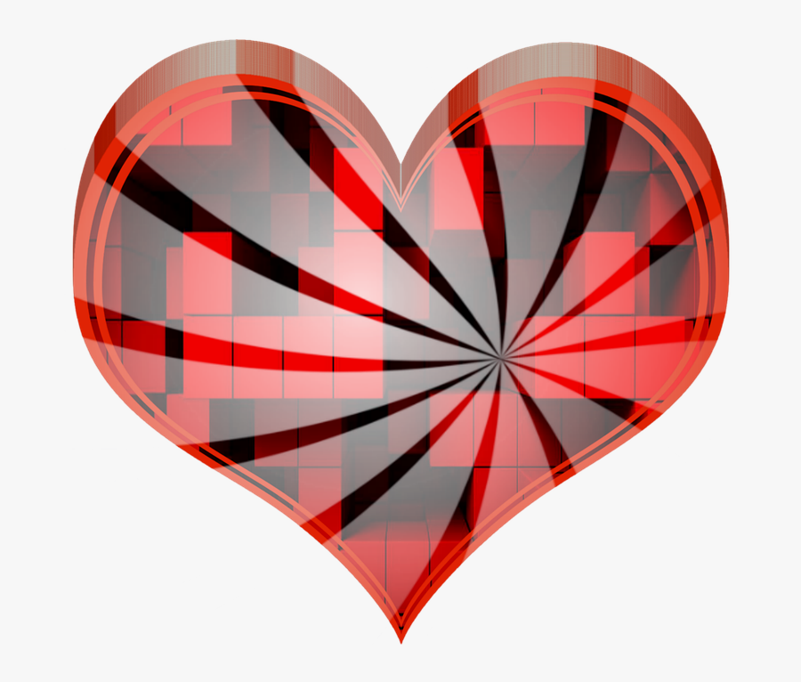 Free 3d Heart Heart Image - Corazon Png 3d, Transparent Clipart