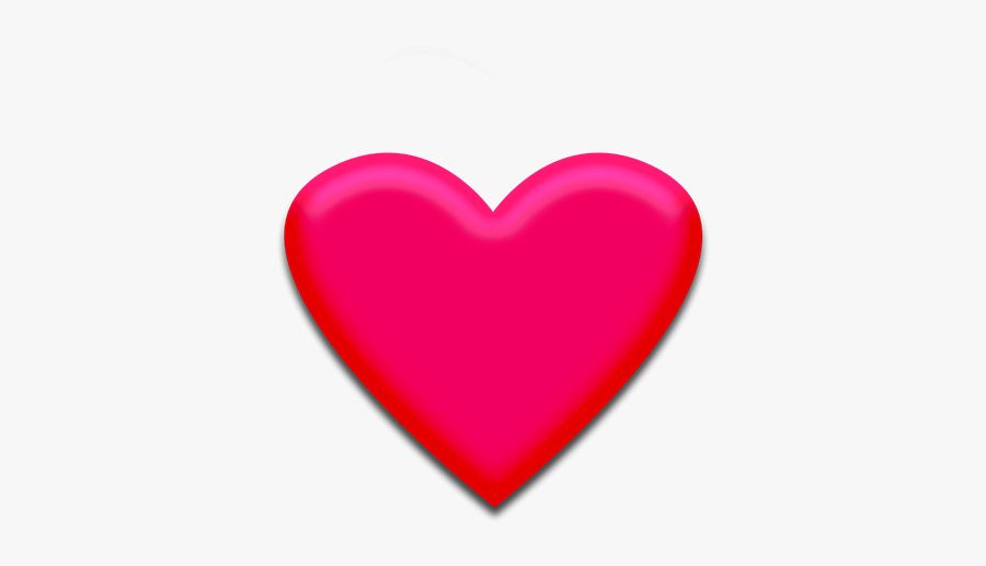D Pink Image - Heart, Transparent Clipart
