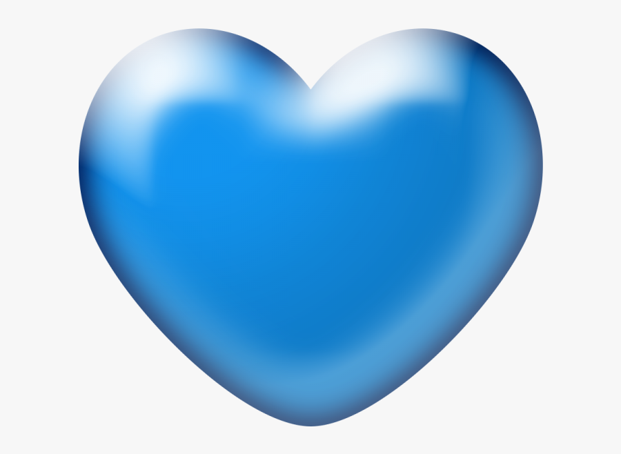 3d Blue Heart Png Image Transparent Background - Heart, Transparent Clipart