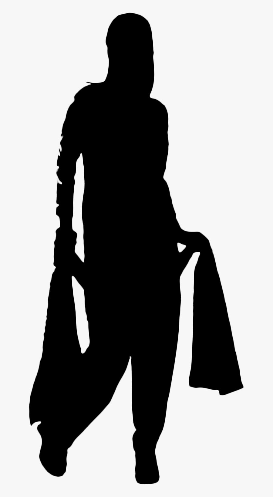 Human Behavior Clip Art Silhouette - Silhouette, Transparent Clipart