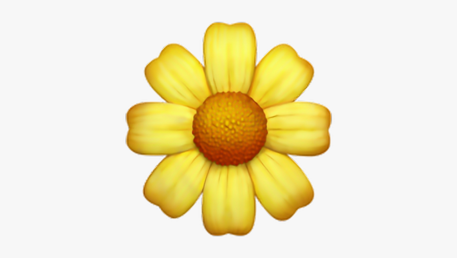 Season Clipart Yellow Flower - Iphone Flower Emoji Png, Transparent Clipart