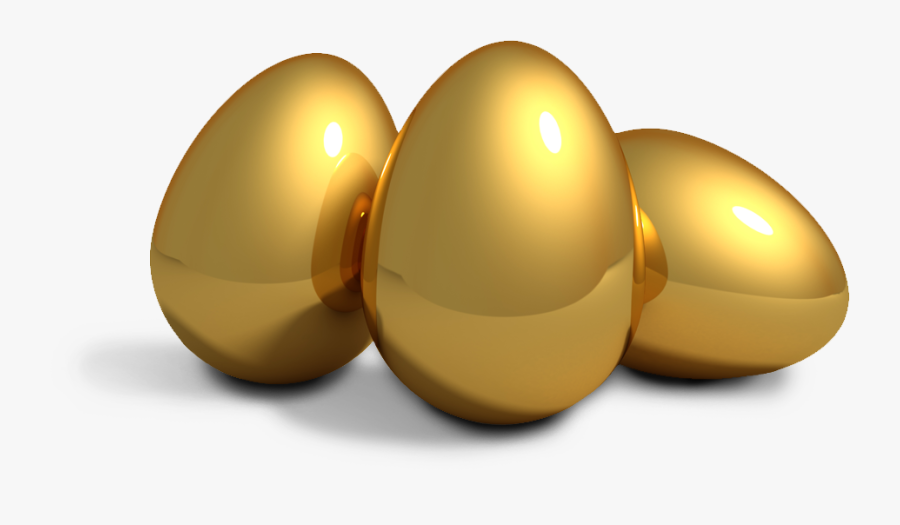 The Goose That Laid The Golden Eggs Hen Duck - Golden Egg Transparent Background, Transparent Clipart