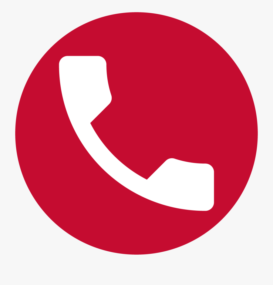 Red Phone Icon Png - Red Icon Phone Png, Transparent Clipart