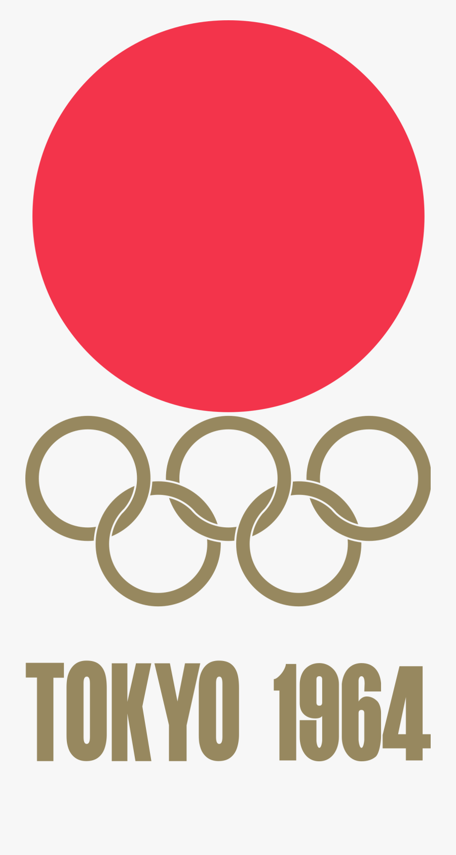 Transparent Olympic Rings Png - Tokyo 1964 Olympics Logo, Transparent Clipart