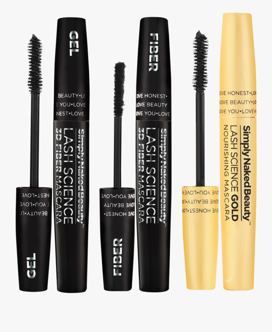 Transparent Mascaras Png - Simply Naked Beauty Mascara Set Of 3, Transparent Clipart
